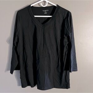 Talbot’s 3/4 Sleeve V Neck Top